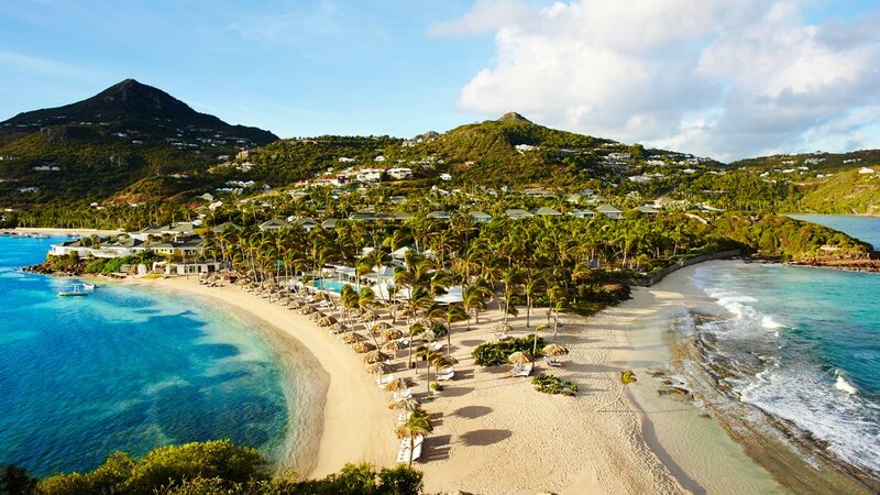 Antillen-Saint-Barths-Hotel-Rosewood-Le-Guanahani-bovenaanzicht