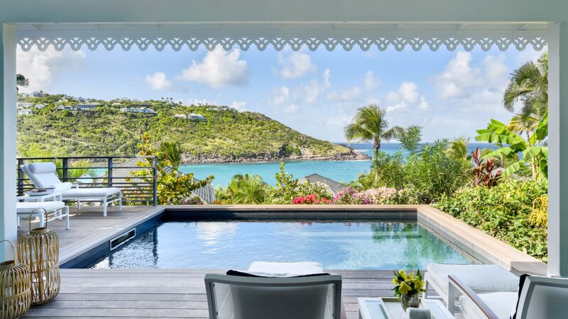 Antillen-Saint-Barths-Hotel-Rosewood-Le-Guanahani-ocean-bay-pool-room