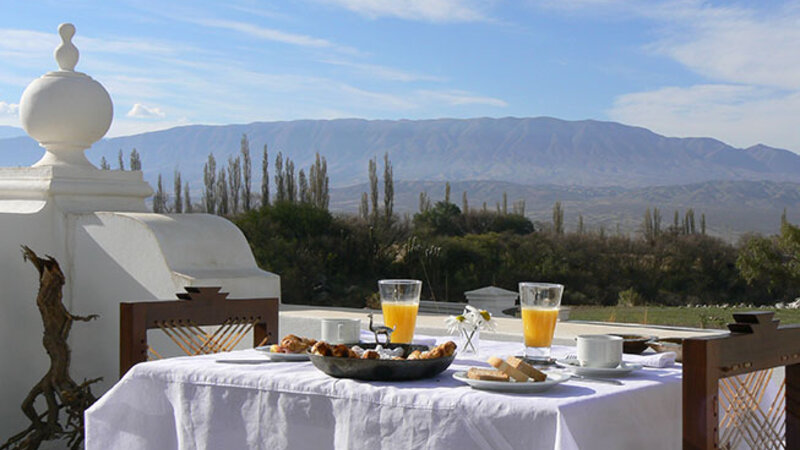 Argentinië-Noord-Westen-Cachi-Hotels-La-Merced-del-Alto-ontbijt