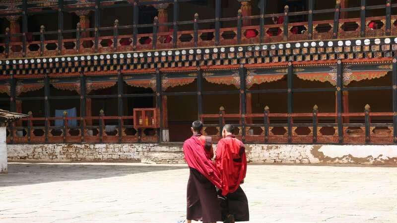 Bhutan-algemeen-monikken in tempel