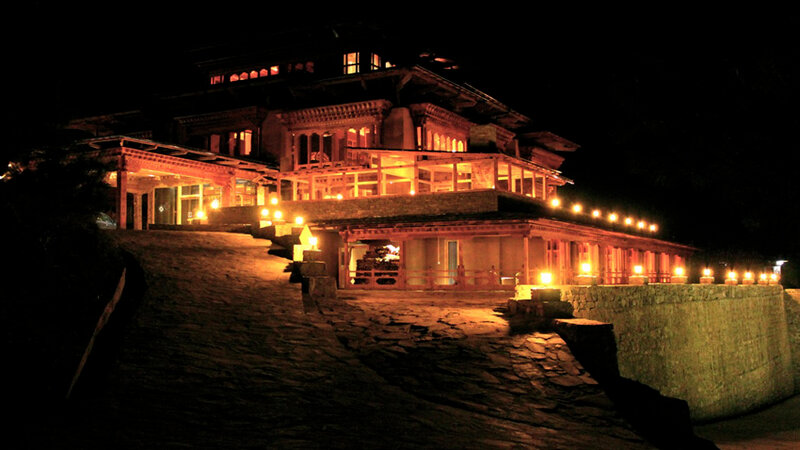 Bhutan-Paro-Hotel-Naksel Resort-By Night