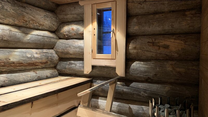 Finland-Lapland-Ivalo-Wilderness-Hotel-Nangu-panorama-log-cabin-privesauna