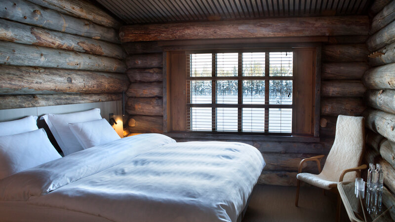 Finland-Lapland-Saariselka-Javri-Lodge-slaapkamer-cosy-double