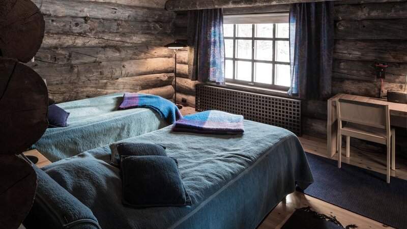 Finland-Lapland-Yllas-L7-Luxury-Lodge-slaapkamer-twin