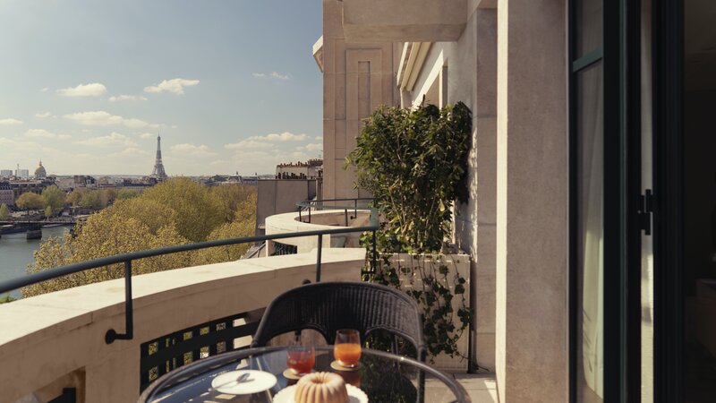 Frankrijk-Hotel-Parijs-Cheval Blanc Paris-Junior Suite Balkon