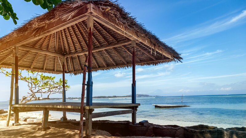 Indonesië-Gili-eilanden-strand-hutje