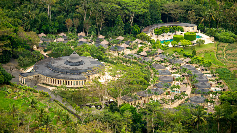 Indonesië-Java-Amanjiwo-luchtfoto