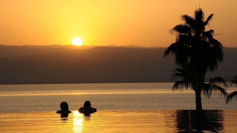 Jordanië - Dead sea - Kempinski Ishtar - zonsondergang