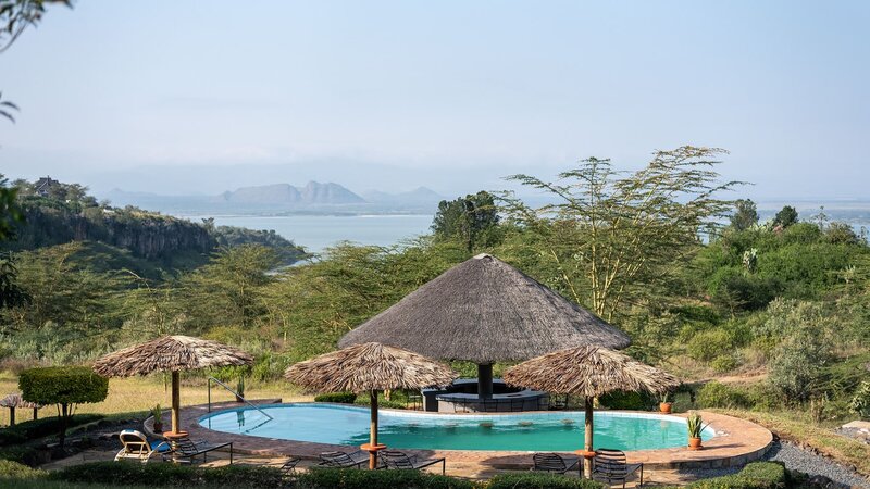 Kenia-Lake Nakuru-Sunbird Lodge-zwembad