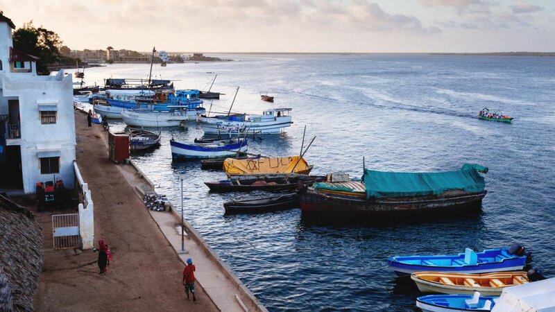 Kenia-Lamu-kade oude stad