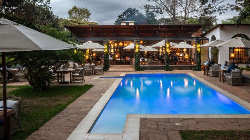 Kenia-Nairobi-Karen Blixen coffee garden cottage-pool-1