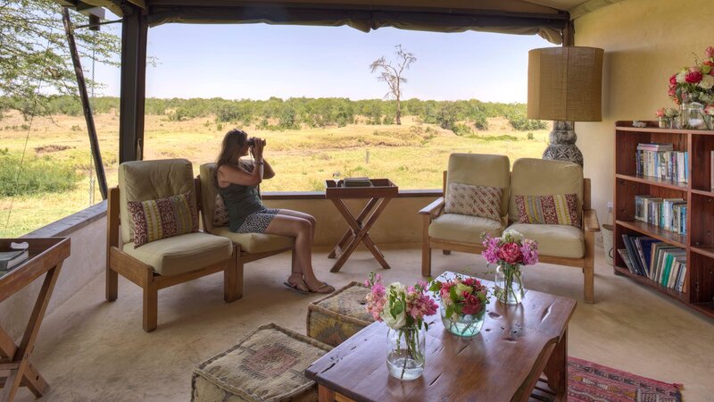 Kenia-Ol Pejeta-Ol Pejeta Bush Camp-lounge area