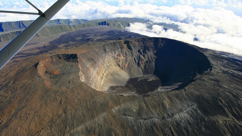 La Reunion-algemeen-helicoptervlucht