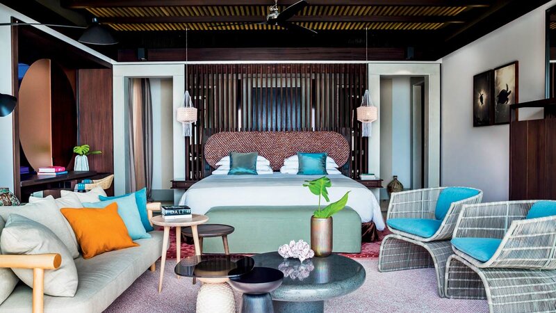 Malediven-Velaa-Private-Island-Nika-Residence-by-Patricia-Urquiola-slaapkamer
