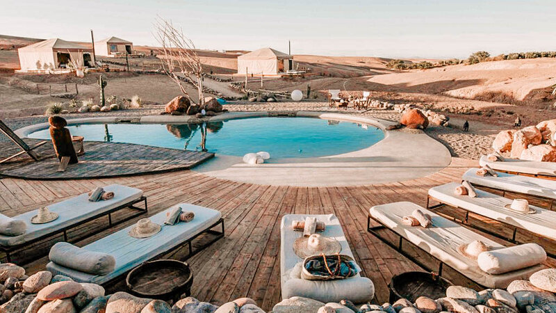 Marokko-Agafay-Woestijn-Inara-Camp-Zwembad-1