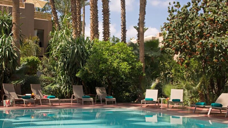 Marokko-Marrakesh-Les-Jardins- De-La-Medina-Pool-View