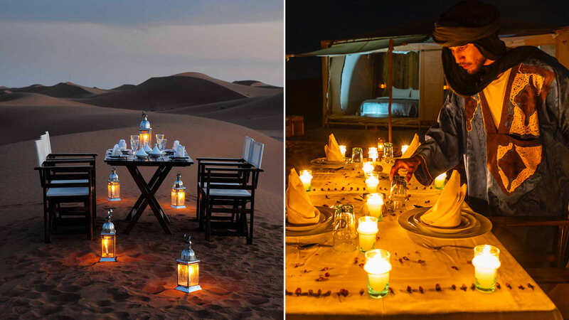 Marokko-Zagora-Woestijn-Erg-Chigaga-Azalai-Desert-Camp-inkom