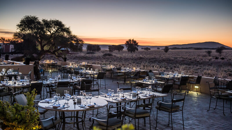 Namibie-Sossusvlei-Sossusvlei Lodge-restaurant-avond