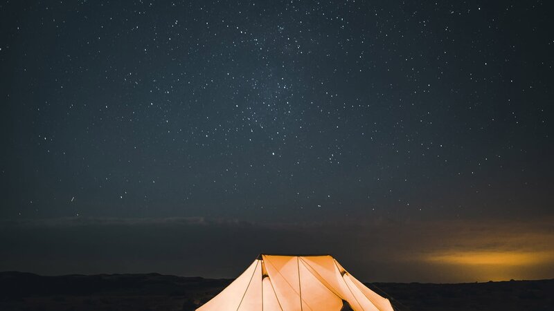 Oman-Wahiba Sands-Canvas Club-tent onder de sterren