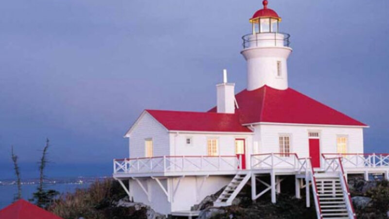 Oost-Canada-Pot-à-l'Eau-de-Vie-Islands-Le-Phare-gebouw