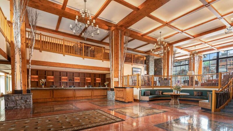 Oost-USA-Vermont-Stowe Mountain Lodge-Lobby-Check-in