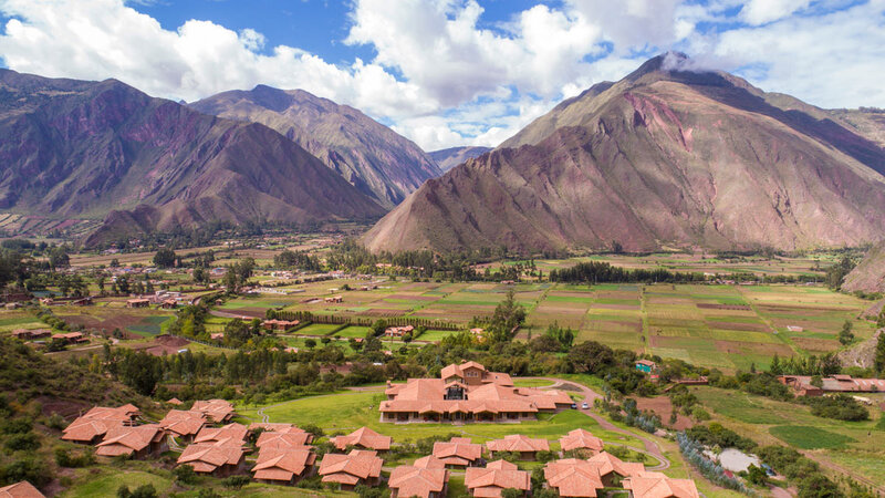 Peru-Heilige-Vallei-Inkaterra-Haciënda-Urubamba-Algemeen-Bovenaanzicht