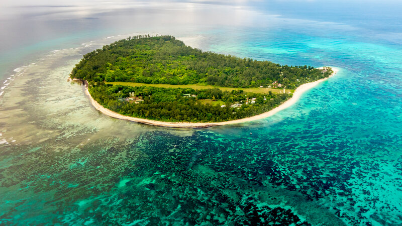 Seychellen-Private-Eilanden-Denis-Private-Island-luchtfoto-eiland