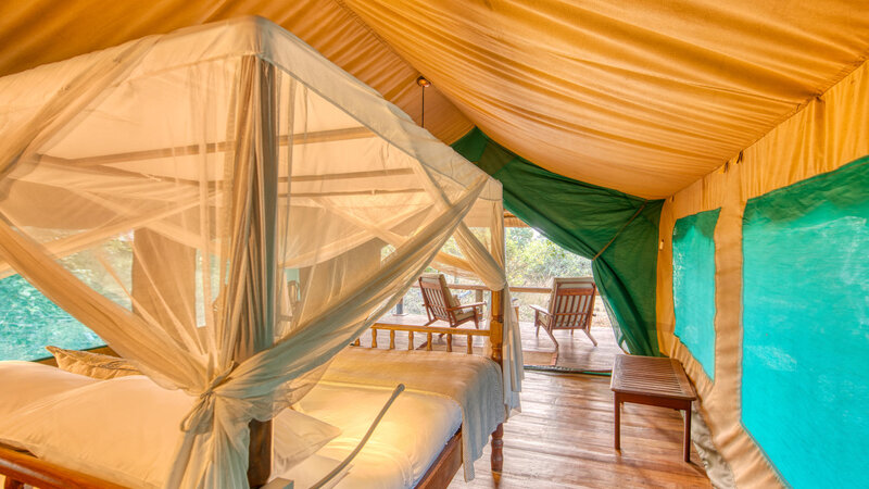 Tanzania-Katavi NP-Mbali-Mbali-Katavi-Lodge-tent-bed
