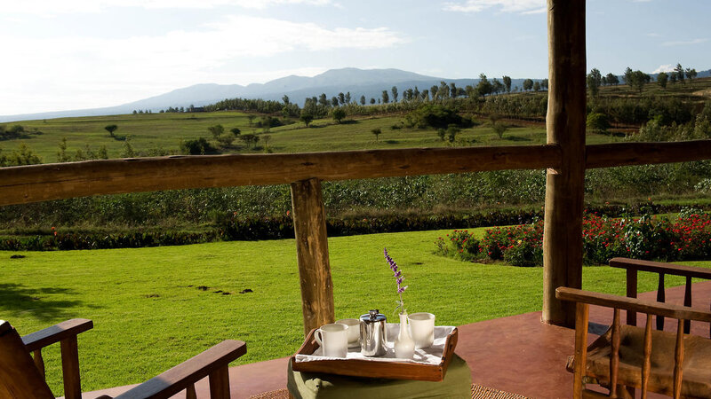 Tanzania-Ngorongoro-Farm House-zicht vanop de kamer