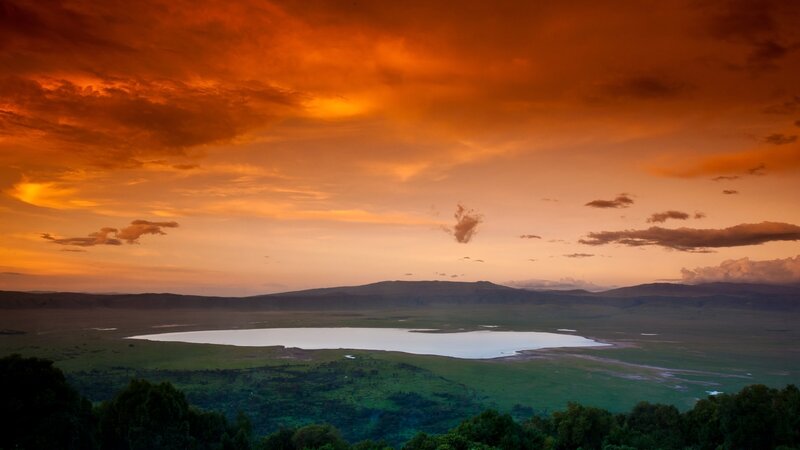 Tanzania-Ngorongoro-zonsondergang