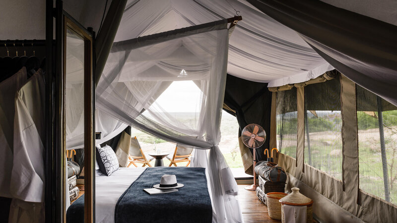 Tanzania-Sanctuary-Kichakani-Serengeti-Camp-tent-bed