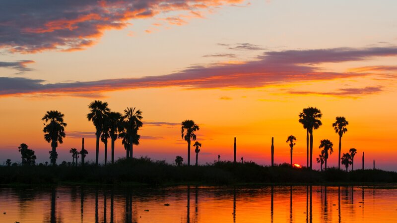 Tanzania-Selous-zonsondergang