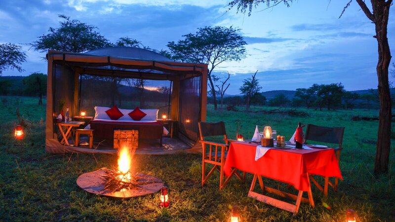 Tanzania-Serengeti NP-Asanja-Moru-romantisch-diner-en-tent