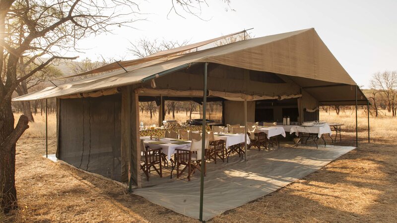 Tanzania-Serengeti NP-Serengeti Ndutu Kati Kati Tented Camp-restaurant-tent
