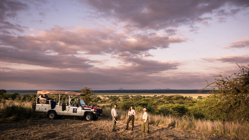 Tanzania-Tarangire-NP-Sanctuary-Swala-Camp-safari-jeep-zonsondergang