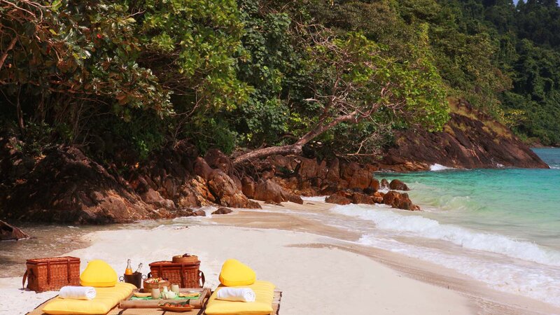 Thailand-Koh-Kood-Hotel-Soneva-Kiri-Resort-picknick-strand