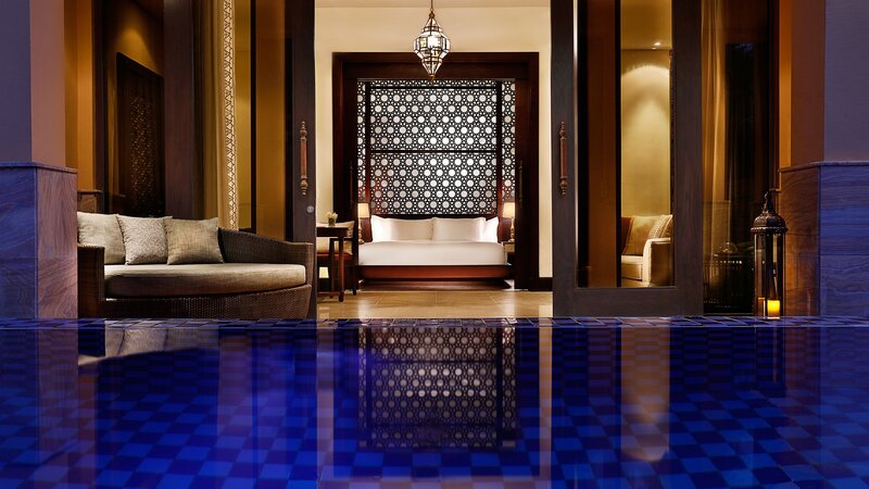 VAE-Ras Al Khaimah-Ritz Carlton Al Wadi Desert-privé zwembad poolvilla's
