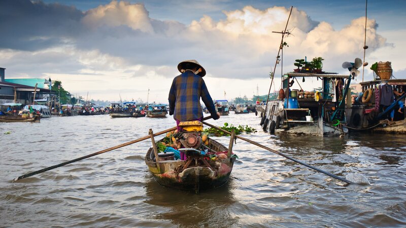 Vietnam-Mekong-bootjes