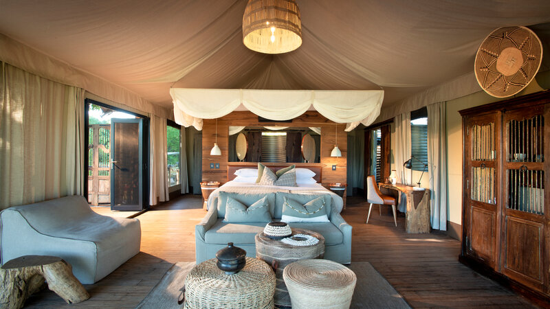 Zimbabwe-Mana Pools National Park-Nyamatusi-interieur-tent