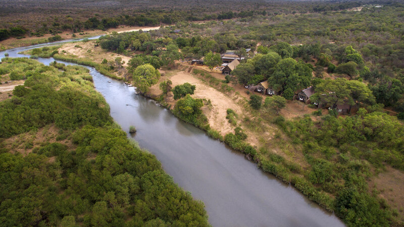 Zuid-Afrika-Kruger-Regio-Sabi-Sands-Lion-Sands-River-Lodge-luchtfoto