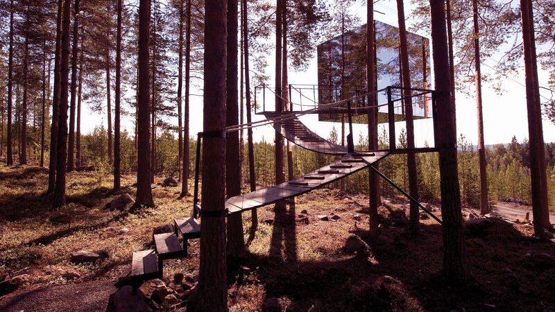 Zweden-Lapland-Harads-mirror-cube-zomer-2