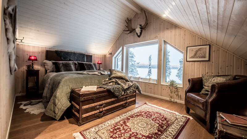 Zweden-Lapland-Kiruna-Fjellborg-Arctic-Lodge-masterbedroom-slaapkamer