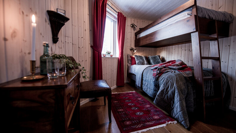 Zweden-Lapland-Kiruna-Fjellborg-Arctic-Lodge-slaapkamer-stapelbed