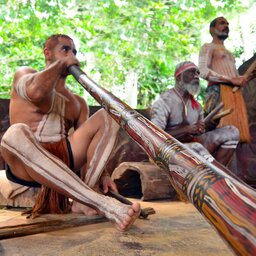 Australië - Yirrganydji -Aboriginal -didgeridoo -Queensland