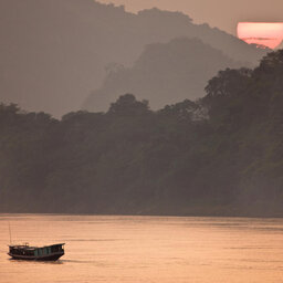 Azië-Laos-rivier