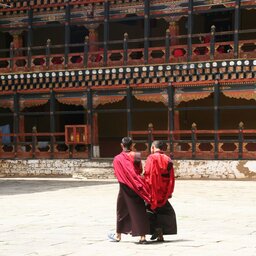 Bhutan-algemeen-monikken in tempel