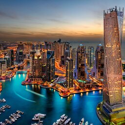 Dubai-Marina uitzicht