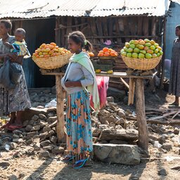 Ethiopië-Bahir Dar-Lokale markt