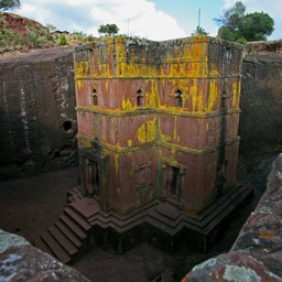 Ethiopië-Lalibela-rotskerk geel