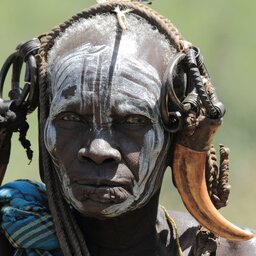 Ethiopië-Omo Vallei-stammen
